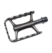 Wellgo M-111 Aluminium Pedal, schwarz mit Cr-Mo Achse, gedichtet.