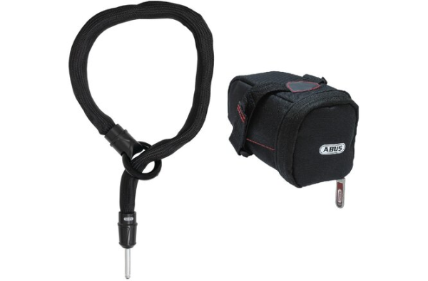 ABUS Schlaufenkette Adaptor Chain IVY 6KS/100 mit Satteltasche ST5950 schwarz