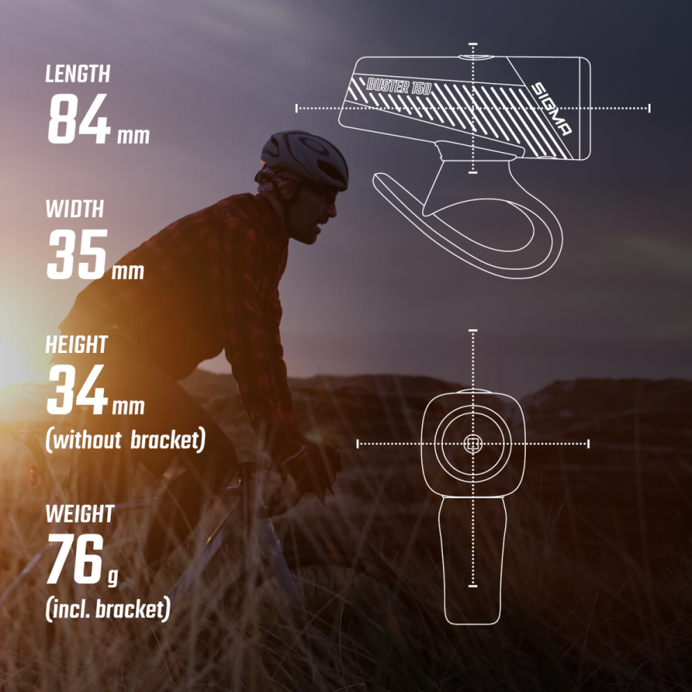 SIGMA SPORT Sigma Scheinwerfer Buster 150 FL schwarz