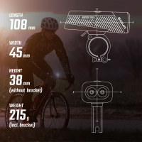 SIGMA SPORT Sigma Scheinwerfer Buster 1100 FL schwarz