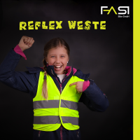 FASI Reflexweste Kiddy für Kinder Grösse S gelb