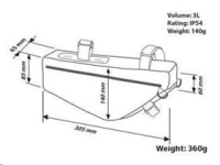 Pro Rahmentasche Gravel Triangle small grau