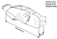 Pro Satteltasche Gravel 15l grau