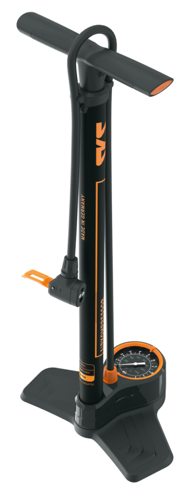 SKS Standpumpe Airkompressor 10.0 Stahl Multi Valve schwarz/orange
