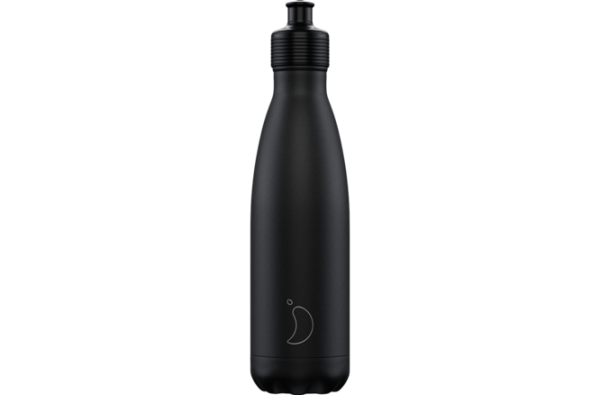 Chilly's Original Sports Bottle 500ml All Black