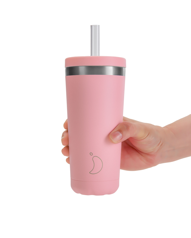 Chilly’s Chilly's Original Straw Coffee Cup 500ml Pastel Pink