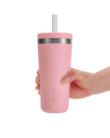 Chilly’s Chilly's Original Straw Coffee Cup 500ml Pastel Pink