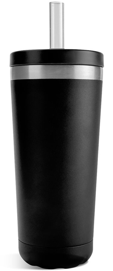 Chilly’s Chilly's Original Straw Coffee Cup 500ml Monochrome Black