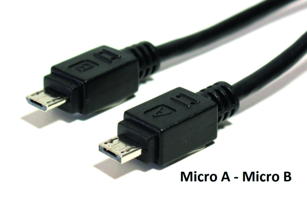 Bosch Ladekabel Smartphone USB Micro-A/USB Micro-B 300mm schwarz