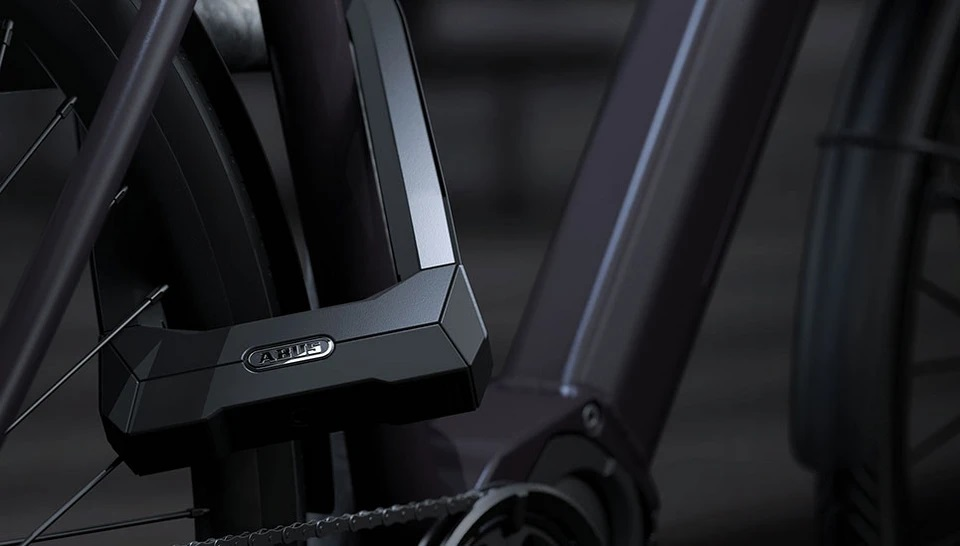 ABUS Bügelschloss Granit Super Extreme 2500 165x230 mit Halter USH2500 schwarz