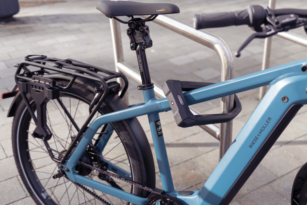 ABUS Bügelschloss Granit Super Extreme 2500 165x230 mit Halter USH2500 schwarz