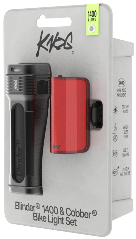 Knog Lichtset Blinder 1400 & Cobber Reflex schwarz