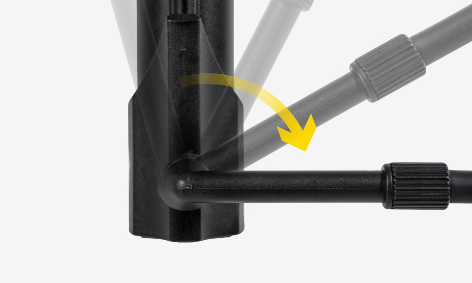 Topeak Mountain Morph - Velopumpe mit T-Griff, 101cc Volumen 160psi / 11bar