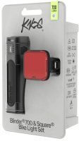 Knog Lichtset Blinder 700 & Blinder Square schwarz