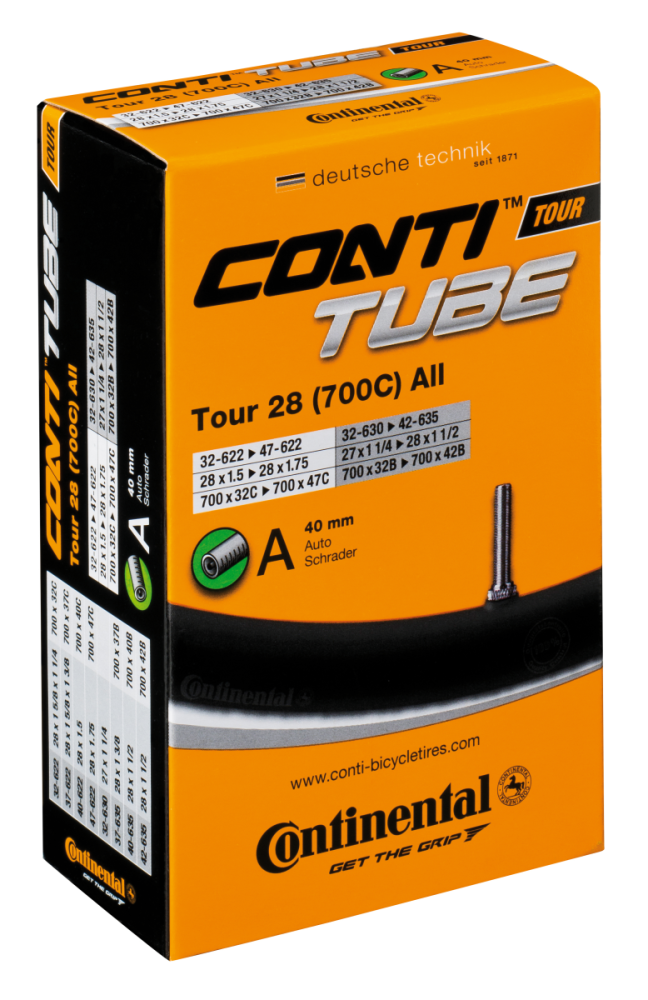 Continental Schlauch Tour 28" 28/37-609/642 slim Autoventil