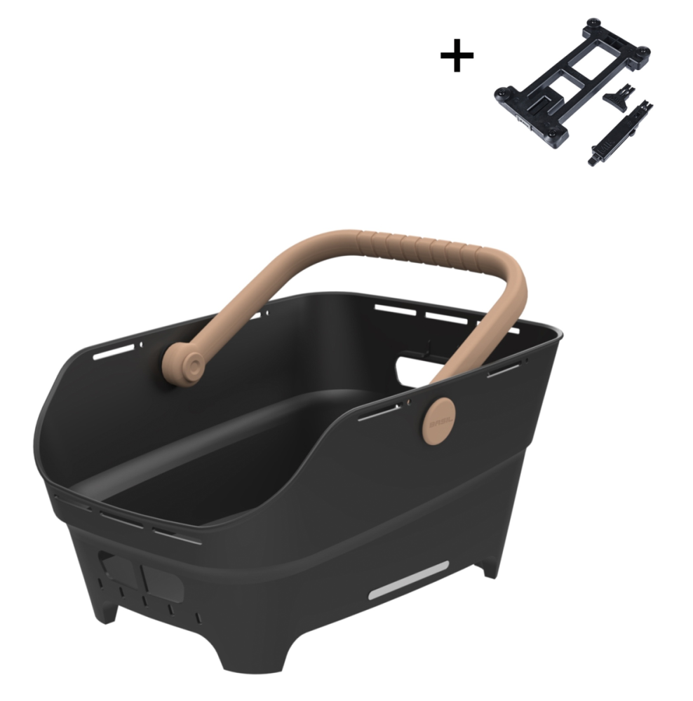 Basil Cento Neo MIK Fahrradkorb hinten schwarz