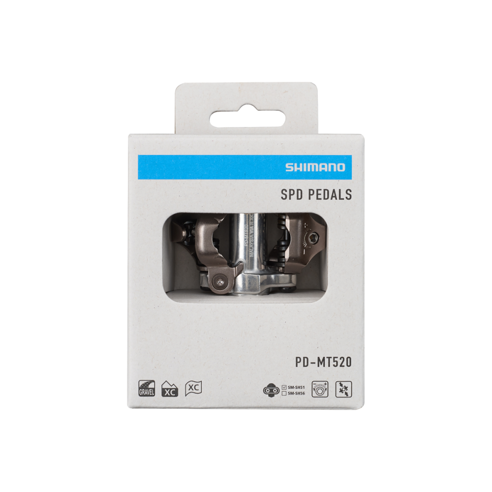 Shimano Pedal PD-MT520 SPD mit Cleat SM-SH51 silber