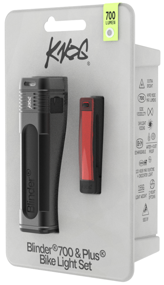 Knog Lichtset Blinder 700 & Plus schwarz